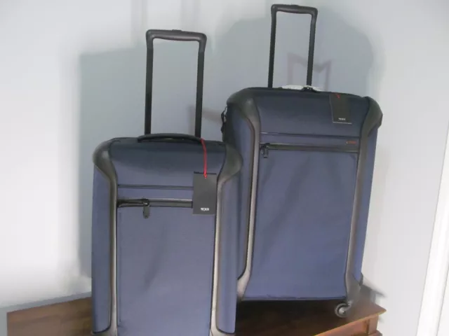 TUMI Luggage Set-Navy Blue International 22 Carry On & 28" Check In Spinners-NWT