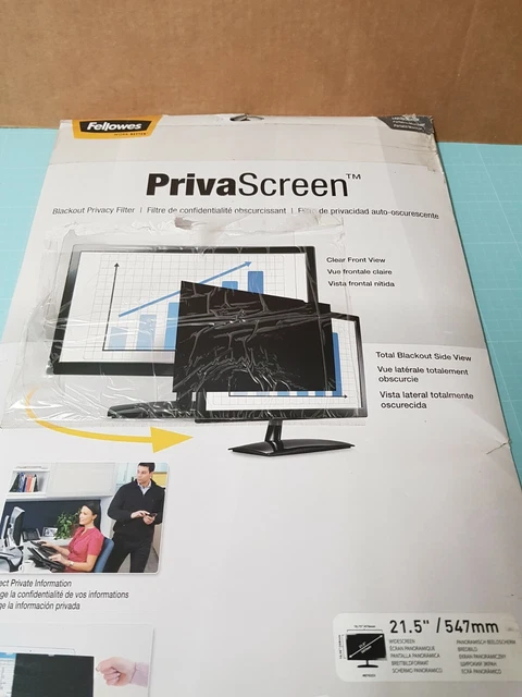 Fellowes Schwarz Blackout Blickschutzfilter für Bildschirme