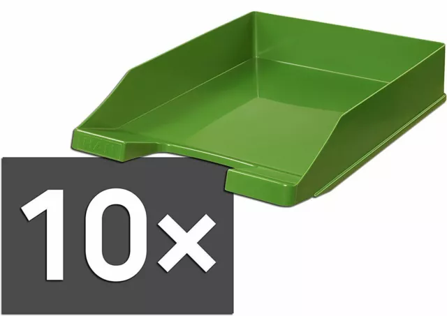 HAN Briefablage Ablagekasten Briefkorb KLASSIK 1027-X-05 grün 10 Stück 2. Wahl