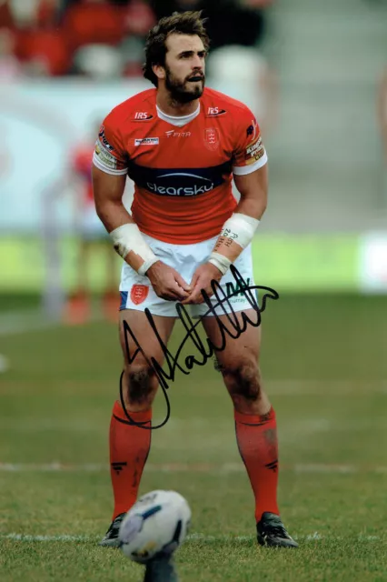 Josh MANTELLATO Rugby Super League Hull KR Signed Autograph 12x8 Photo AFTAL COA