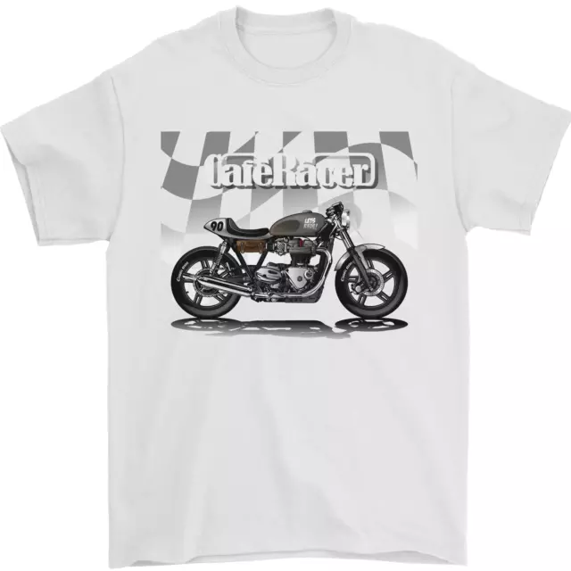 Cafe Racer Motorbike Motorcycle Biker Mens T-Shirt 100% Cotton