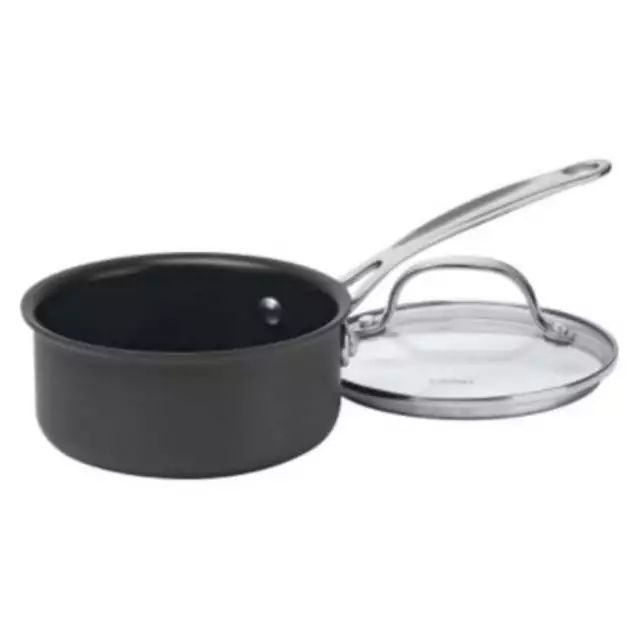 619-14 Chefs Classic Hard Anodized Non-stick 1-Quart Saucepan with Cover