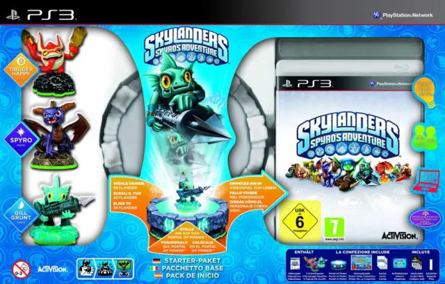 Skylanders Spyros Adventure - Starter Pack inkl. 3 Figuren für Playstation 3 PS3