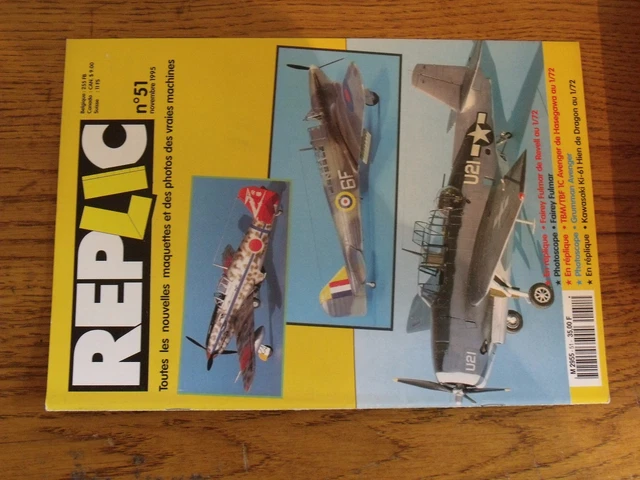$$$ Revue Replic N°51 Fairey Fulmar  TBM/TBF 1C Avenger  Grumman Avenger  