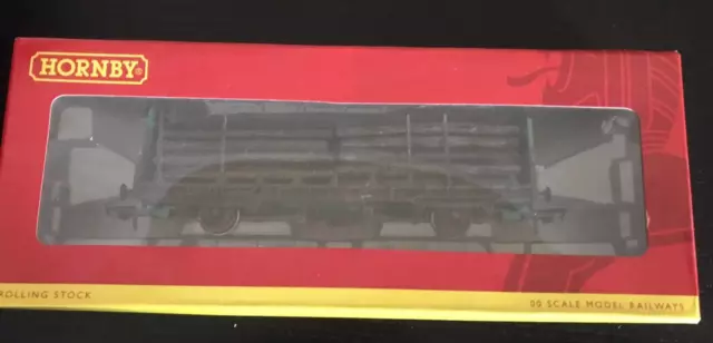 Hornby R6469 EWS OTA Timber Wagon 112317, Weathered With Load