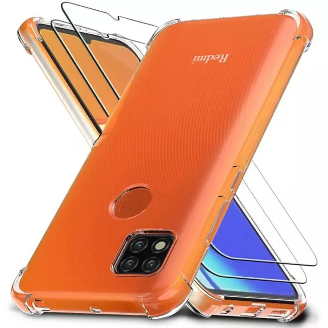 Coque Etui Housse TPU + Verre Trempé pour Xiaomi Redmi 9C / 10A / 10 2022