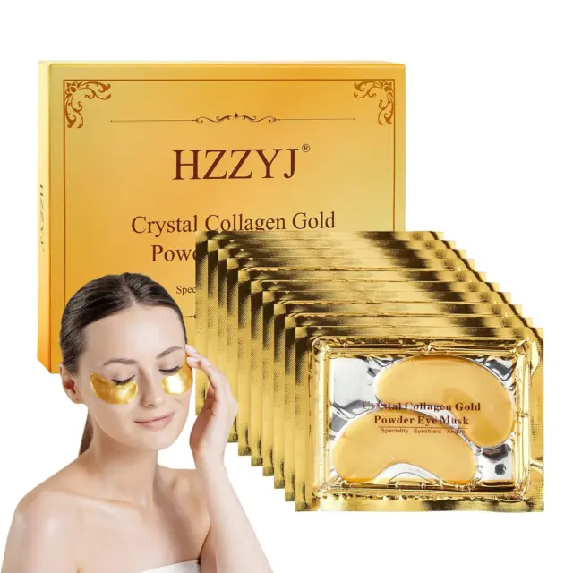 (10 Paar) Augenpads, Eye Mask, 24K Gold Kollagen Augenmaske, Collagen Augenpads