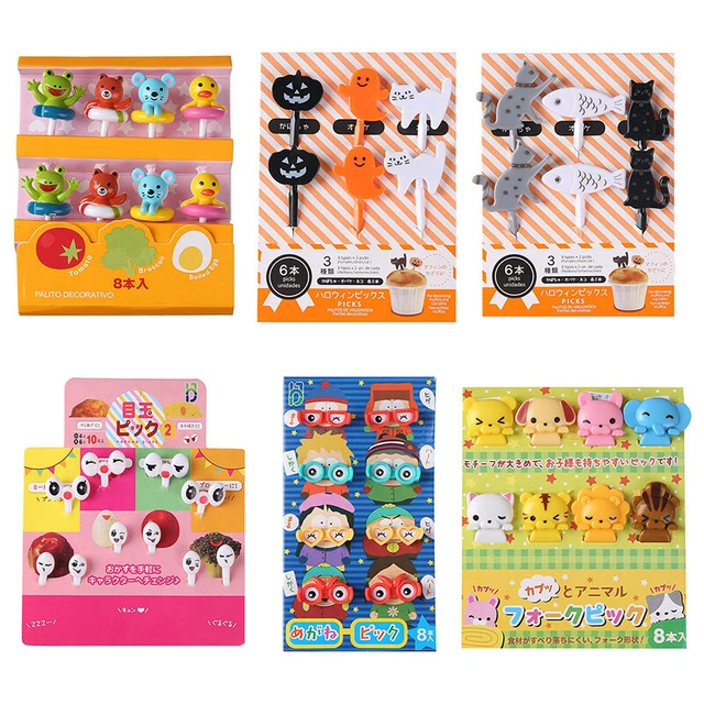 Mini Animal Cartoon Fruit Fork Children Snacks Cake Dessert Food Fruit Fork Wa