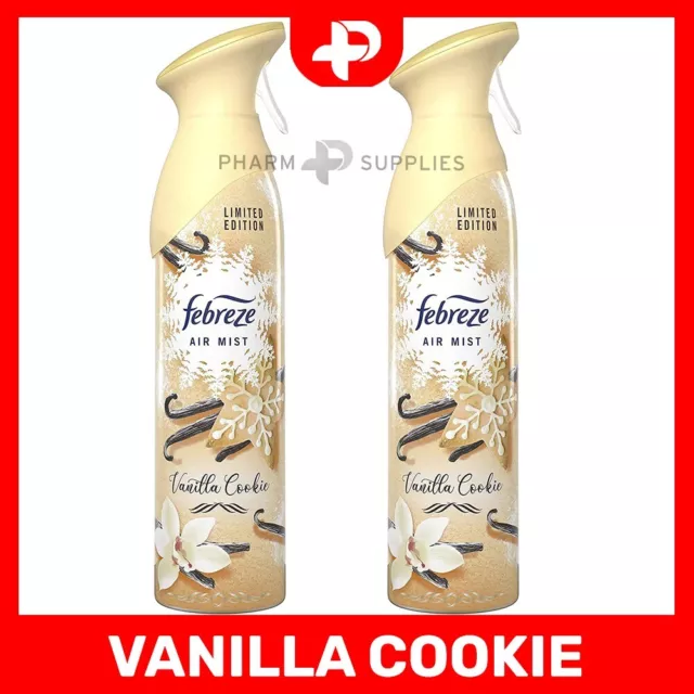 Febreze Vanilla Cookie Air Mist Air Freshener Spray 300ml - Pack of 2