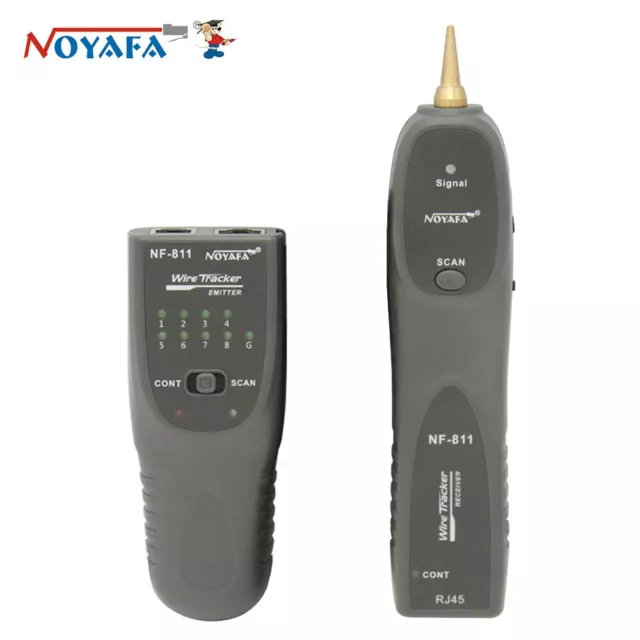LED Lighting RJ11 RJ45 Cable Tester Telephone Wire Detector Network Wire Tracer