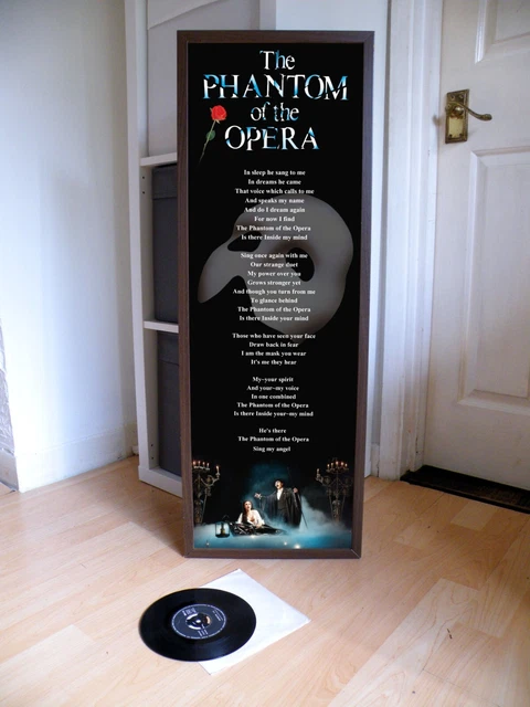 PHANTOM OF THE Opera Poster Lyric Sheet £18.99 - PicClick UK