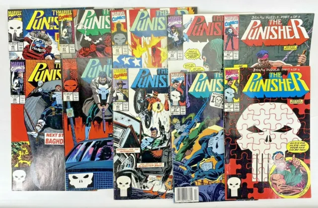The Punisher 1987 10 Comic Lot - Marvel - Issues 38 40 41 42 43 44 45 47 48 49