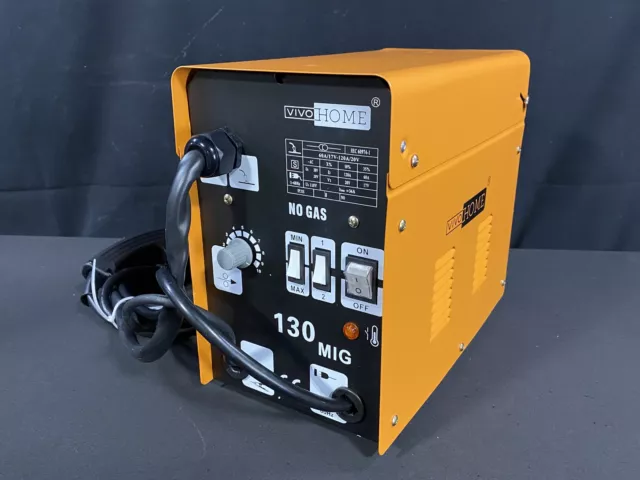 VivoHome MIG130 Gas Less 130 Flux Core Wire Automatic Welding Equipment New Open