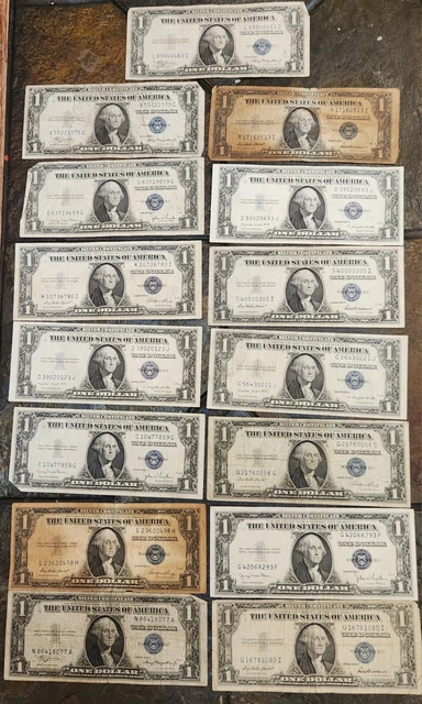 silver certificate lot 15