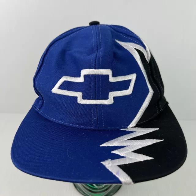 Vintage Chevy Shark Tooth Embroidered Hat Blue/Black