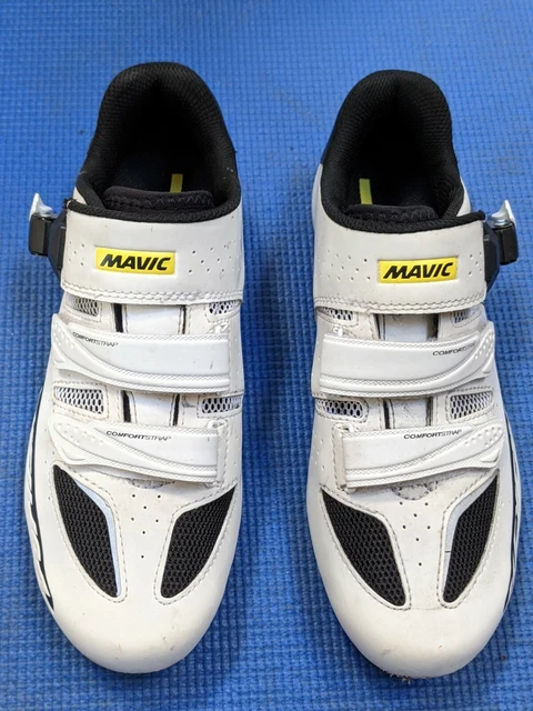 MAVIC Ksyrium Elite Maxi Fit Wide Cycling Shoes White Unisex 38 2/3 US 7 Women