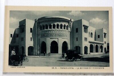 Morocco Casablanca Boulevard Station La Bourse CPA Postcard 8679