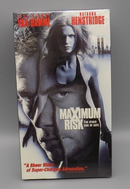 Maximum Risk Red Face SEALED MAXIMUM RISK VHS Van Damme 1996 Columbia Tri Star Natasha ...