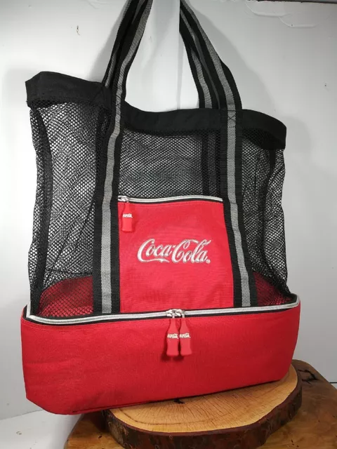 Vintage Coca Cola Beach Bag Insulated Bottom