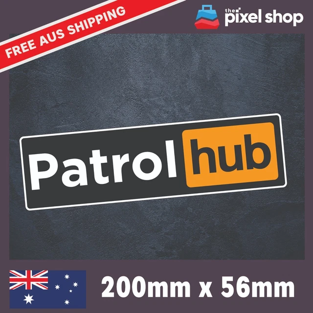 Patrol Hub Sticker Meme 4wd offroad 4x4 window bumper funny car decal