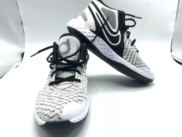 Nike KD TREY 5 VIII Basketball Shoes CT1425-101 White Black Durant Sz 7 Youth