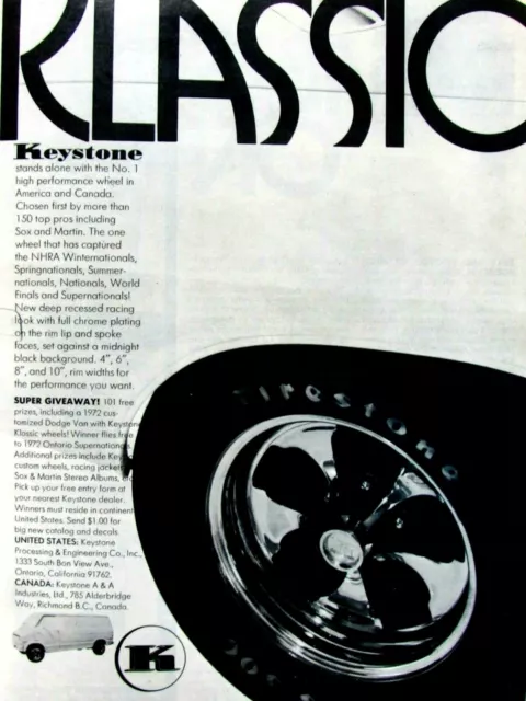 1972 Appliance Wheels Vintage Ad Five Great Ways to Say Performance Mag  Wheel