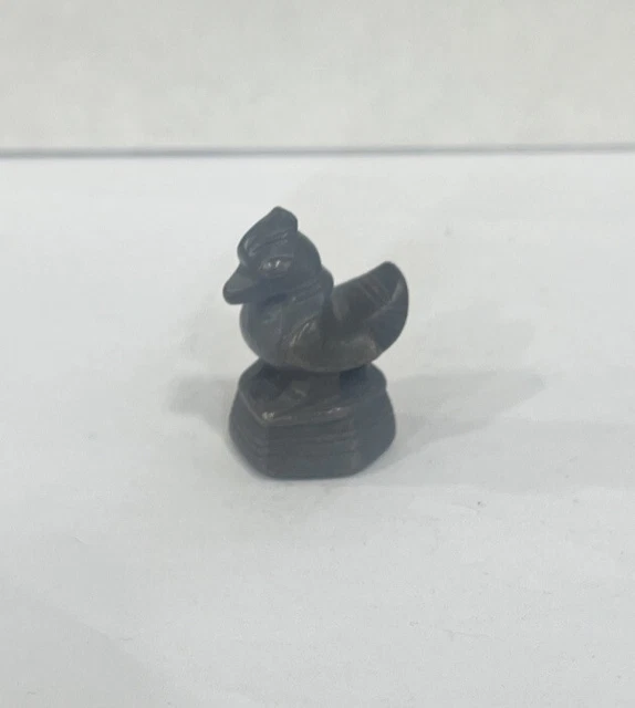 Vintage Asia Opium Weight Bird Duck Rooster Bronze China Antique Patina 2.9 OZ 3