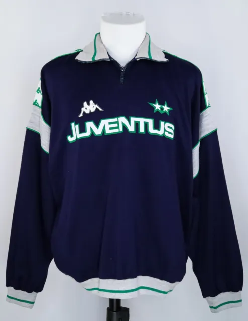 Juventus Fc 1986-88 Training Top Zip  - Sweat Kappa Vintage Felpa Allenamento