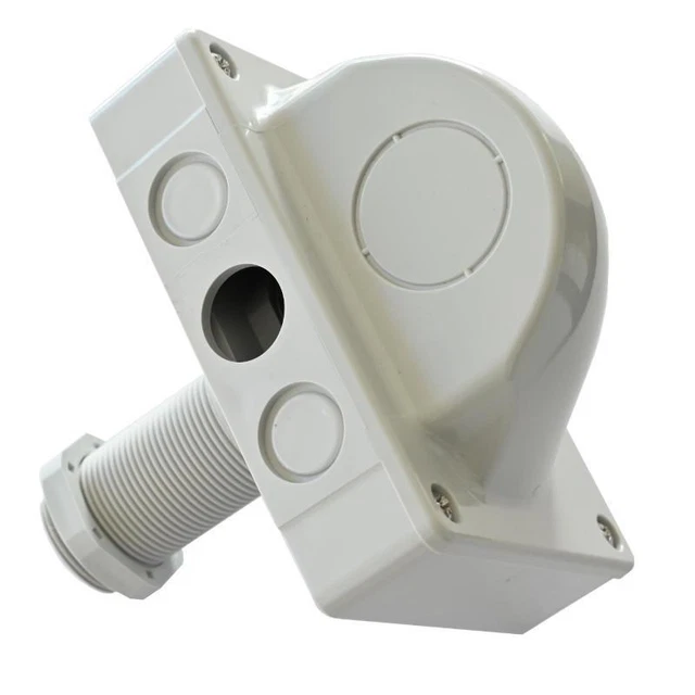 Passacavo Per Pannelli Solari Per Tetto ABS Doppio Ingresso | Antipolvere E Resistente Ai Raggi UV Per Camper, Roulotte, Barche E Impianti Fotovoltaici