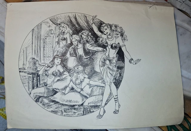 Disegno A China Antico Anni 50