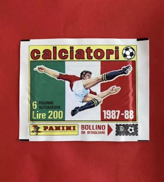 Sealed Packet Bustina Sigillata Figurine Calciatori Panini 1987 88