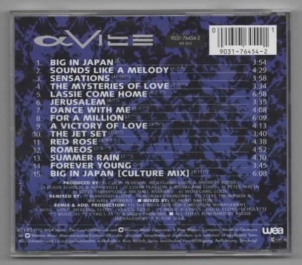 ALPHAVILLE - FIRST Harvest 1984-1992 - CD Album EUR 18,08 - PicClick FR