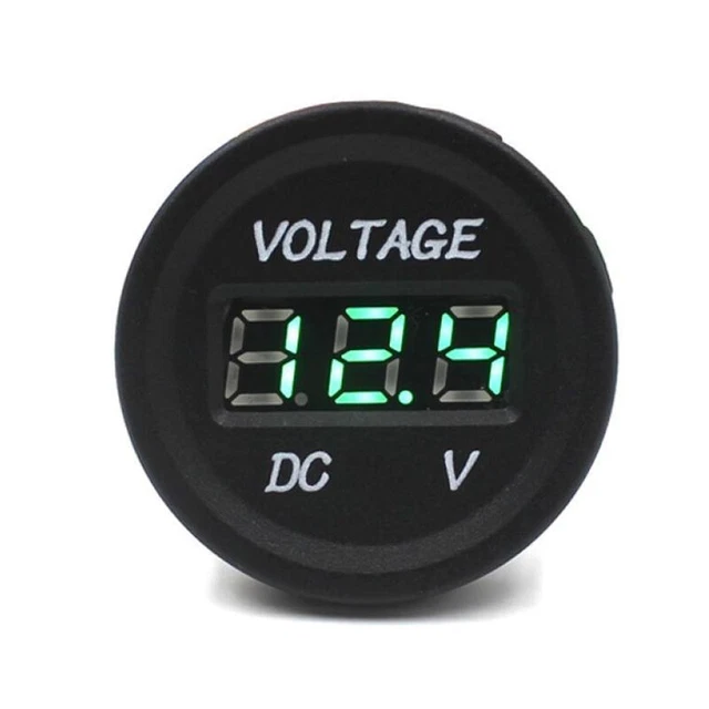 Voltmetre LED Numerique Impermeable A L'eau De 12V-24V DC De Voiture
