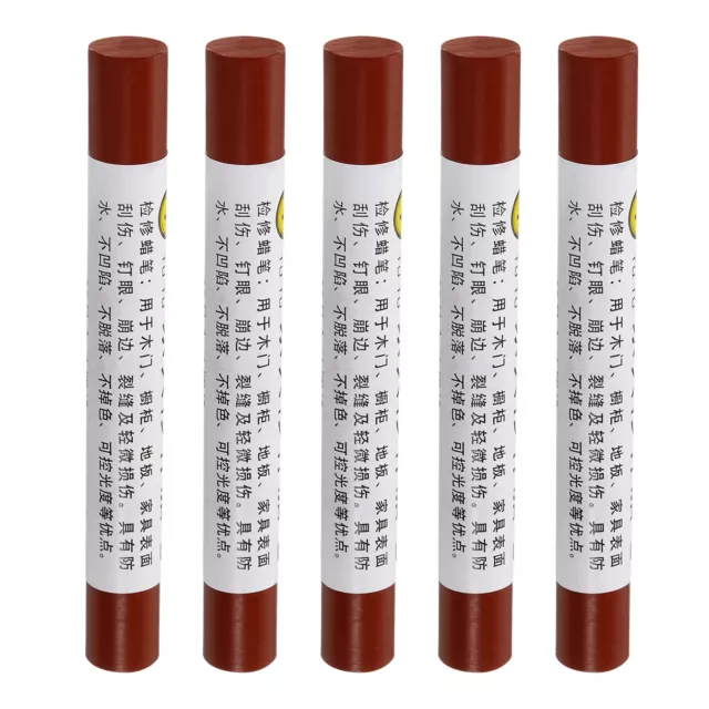 Furniture Repair Crayons Wax Filler Stick, 5Pcs Rosewood