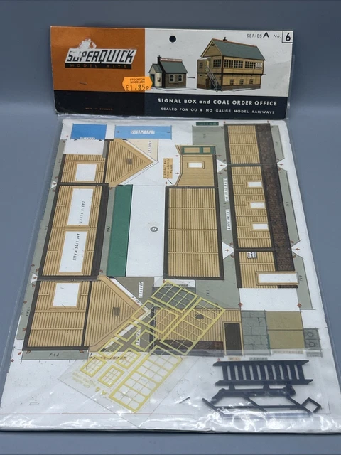 Quick Modelling Card SUPER QUICK MODEL Card Kit Signal Box And Coal Order Office 1:72 Scale ...