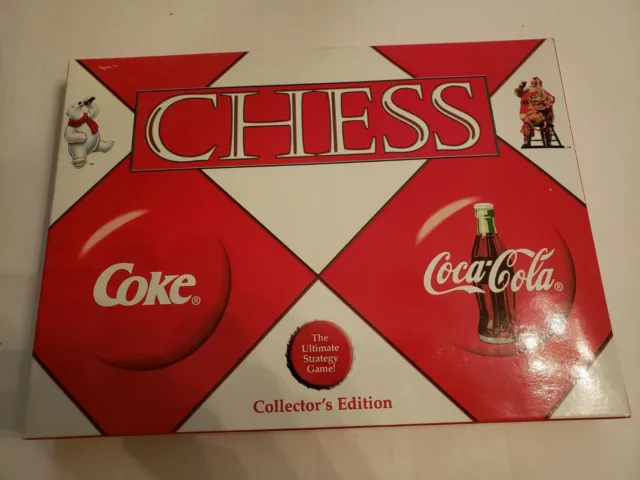 Coca Cola Chess Set Collector's Edition Christmas 2002