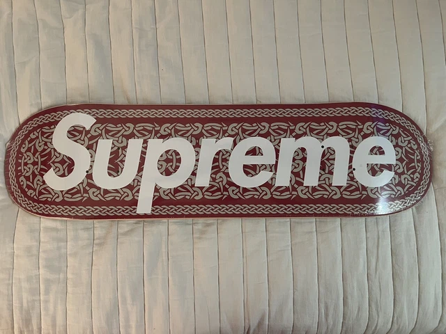 SUPREME CELTIC KNOT Skateboard Deck - Red - FW21 - Brand New