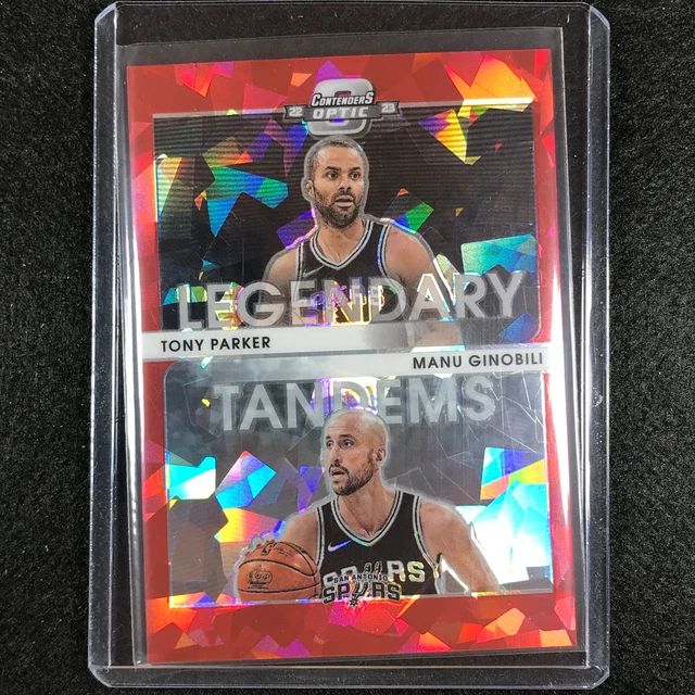 2022-23 Contenders Optic TONY PARKER MANU GINOBILI Legendary Tandems Red Ice #2