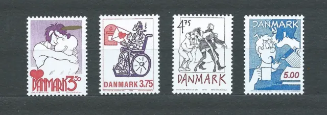 DANEMARK - 1992 YT 1042 à 1045 - TIMBRES NEUFS** MNH LUXE