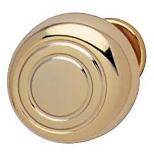 Hazel Polished Brass Knob Cabinet Drawer Door Pull Hardware New Ring Design