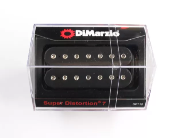 DiMarzio Super Distortion 7 String Bridge Humbucker Black W/Chrome Poles DP 712