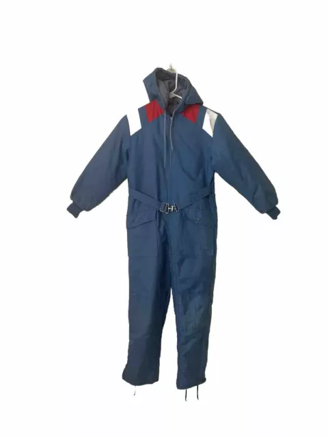 Vintage 70s SEARS Boys Nylon Snowsuit Size 12