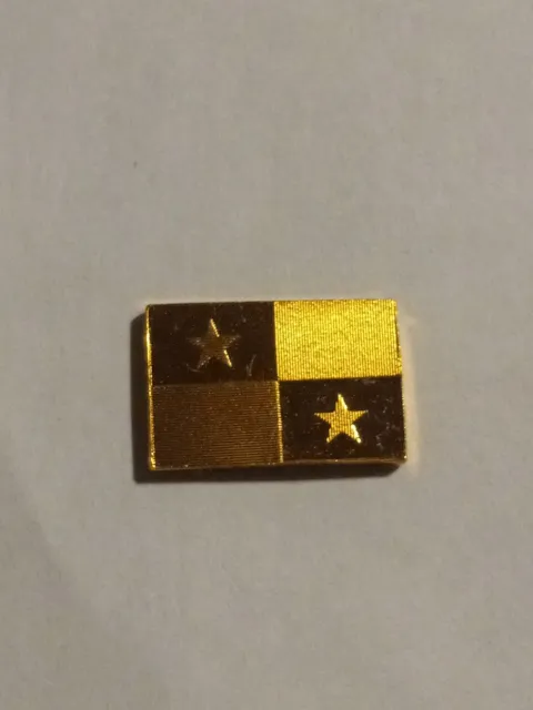 Used Panama Gold Over Sterling 1.5 Gram Flag Bar Read (B²S)