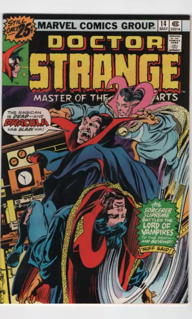 Doctor Strange #14 Marvel Comics 1976 Vs Dracula Mark Jewelers Variant Horror