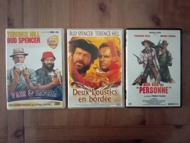 TERENCE HILL et BUD SPENCER - Lot de 3 Films DVD - Comme NEUF