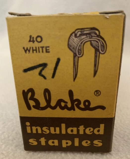 VINTAGE Blake Insulated  STAPLES C&D, Inc  38 White Bell Telephone Phonograph