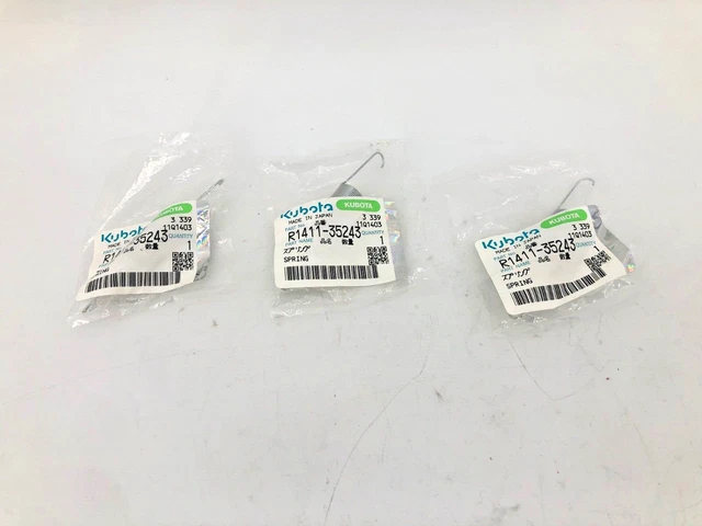 Lot of 3 New Kubota R1411-35243 Springs