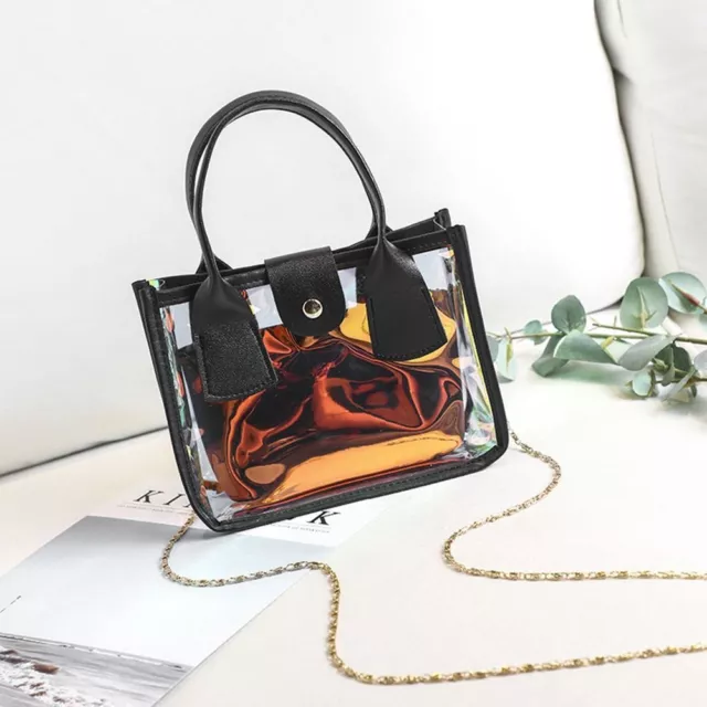 PVC Clear 2 In 1 Shoulder Bags Transparent Crossbody Bags Handbags  Women