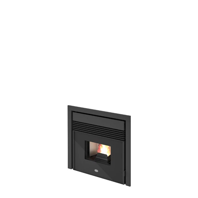 Inserto Caminetto A Pellet Eva Calor Cerino Nero Tex 7.5 Kw+Telecomando