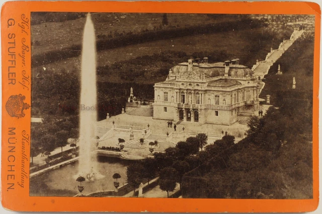 Deutschland Palast Château Foto G.Stuffler München Vintage Albumin c1880